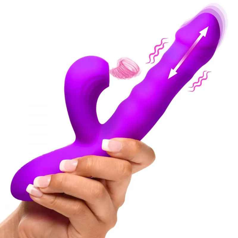 Bang Thrusting & Sucking Rabbit Vibrator Worldwide Shipping