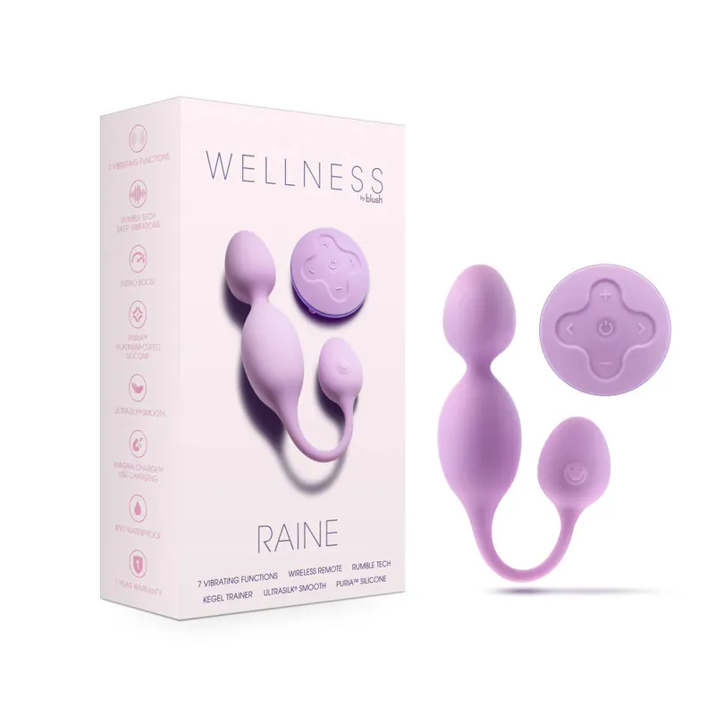 Blush Wellness Raine Kegel Ball Trainer Vibrator with Remote Handmade