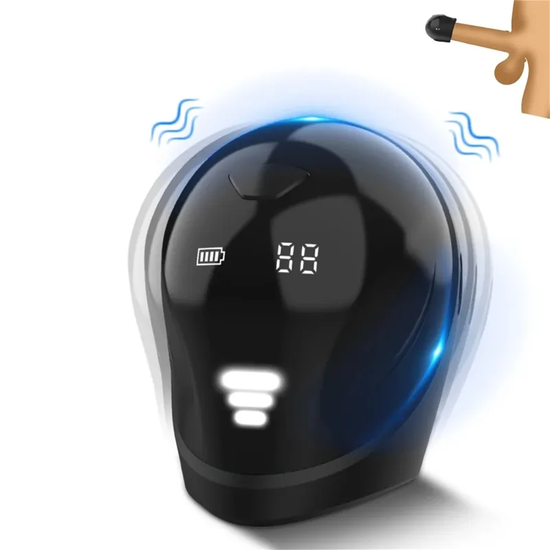 Discount Penis Sleeve Vibrator Glans Trainer with 3D Particle Stimulation