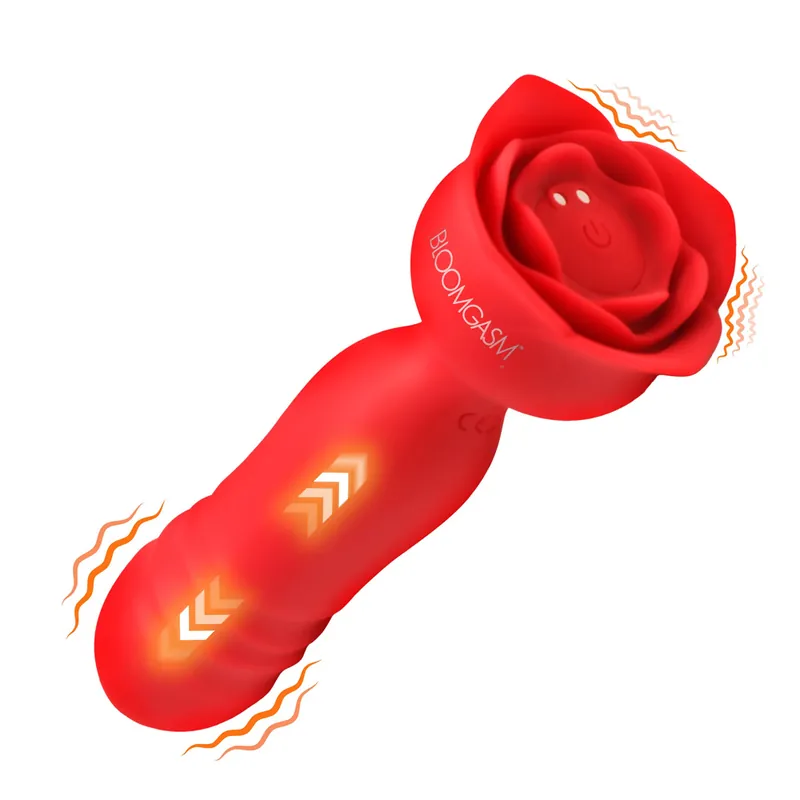 Bulk Order Rose Delight Thrusting Vibrator Double Ended Stimulator