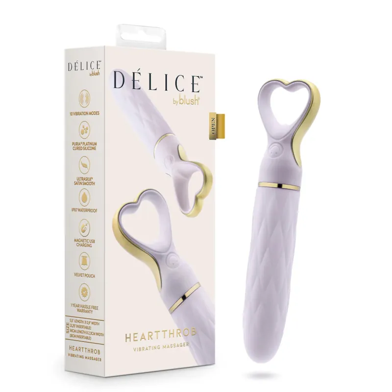 Blush Delice Heartthrob Bullet Vibrator with Heart-Shaped Handle Cheap