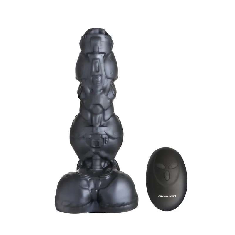 Creature Cocks Cyborg Cock Thrusting and Silicone Vibrating Dildo with Remote Crafted