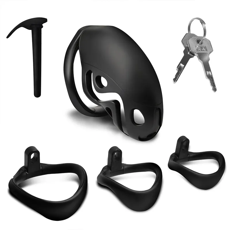 Master Series Captor Chastity Cage with Urethral Sounds Bdsm Gear Same Day Shipping
