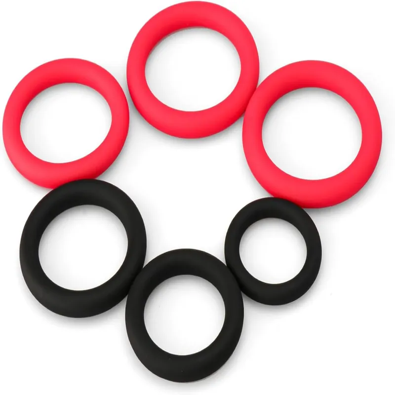 Buy Today Venusfun PK 6 PCS Silicone Penis Ring Set for Long Lasting Male Sex