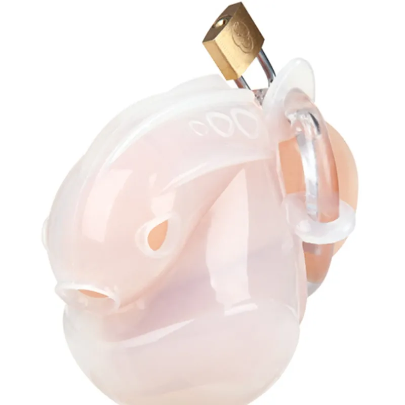 Blue Line Full Restraint Silicone Cock & Balls Chastity Device For BDSM Seasonal Sale