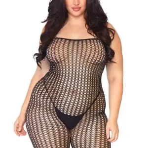 Crochet Net Bodystocking Plus Size Worldwide Shipping