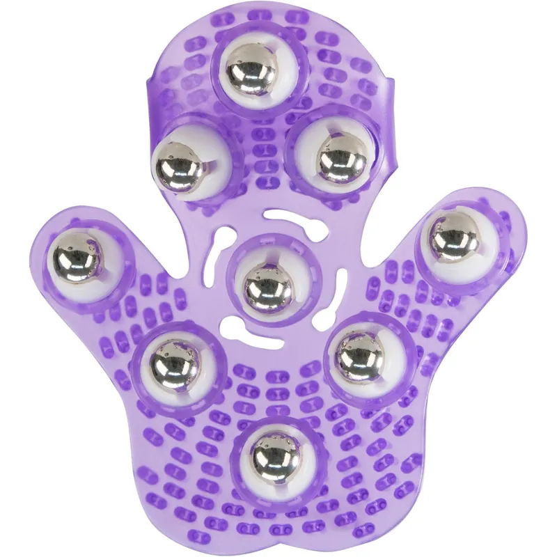 Buy Online Roller Ball Massage Glove - Purple