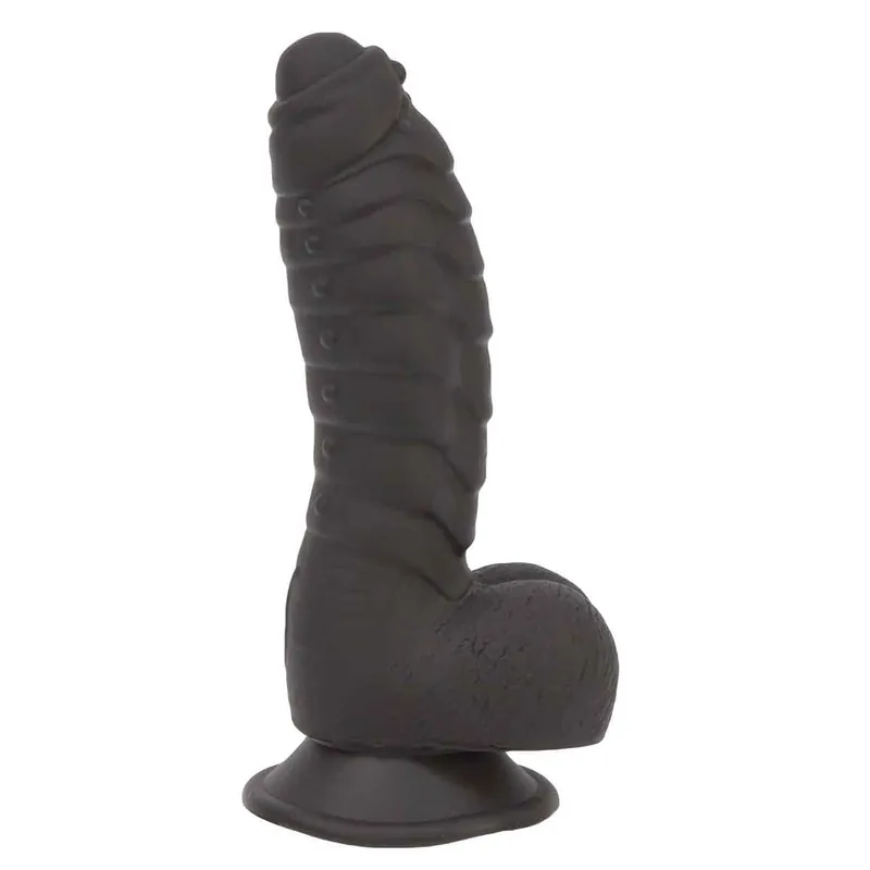 Addiction - Ben 7" Dildo With Balls - Black Affordable