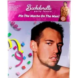 Bachelorette Party Pin The Macho On The Man Adult Game Flash Sale