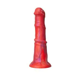 Buy Online Be Daring Dragon Dildo 8 Function Vibrating Red Lungo