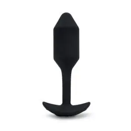 Direct From Factory B-Vibe Vibrating Anal Snug Plug Medium - Black