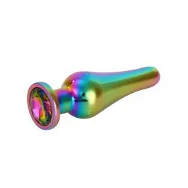 Clearance Multi Coloured Metal Teardrop Anal Plug Medium