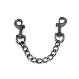 Budget Gun Metal Quick Release Double Ended Extension Bondage Clip and Chain
